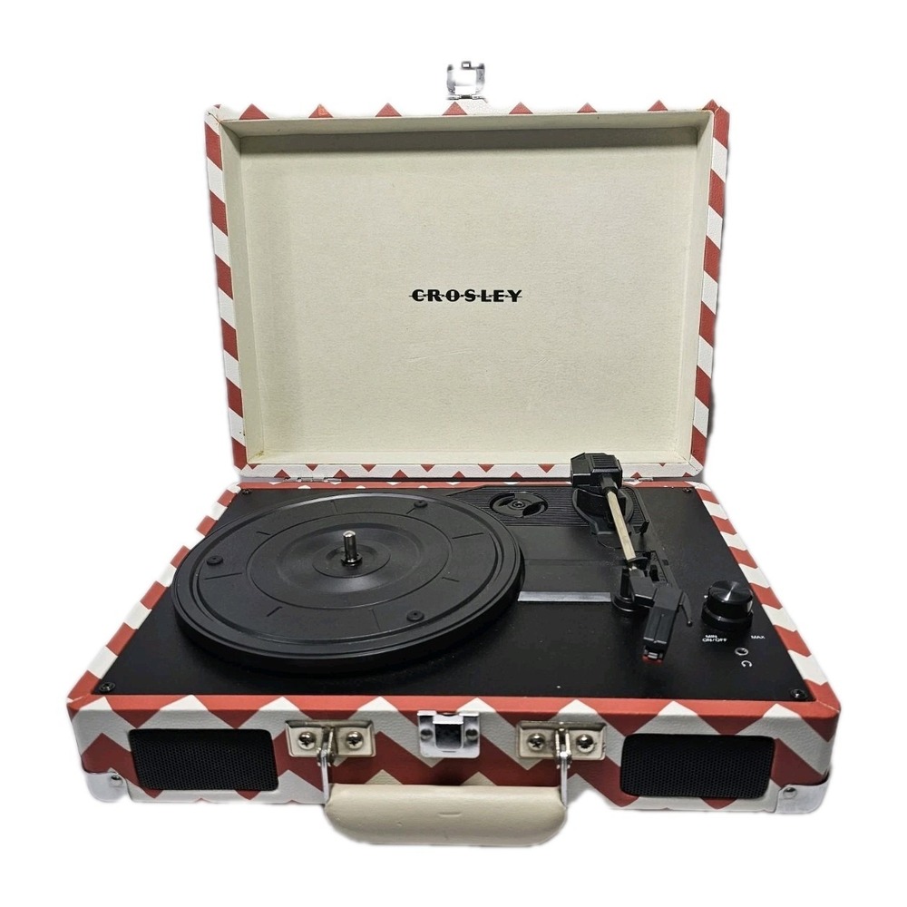 Crosley Cruiser Deluxe 3 Speed Portable Retro Record Player Bluetooth CR8005A-CC